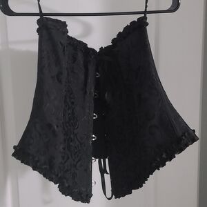 Elegant Black Corset Top